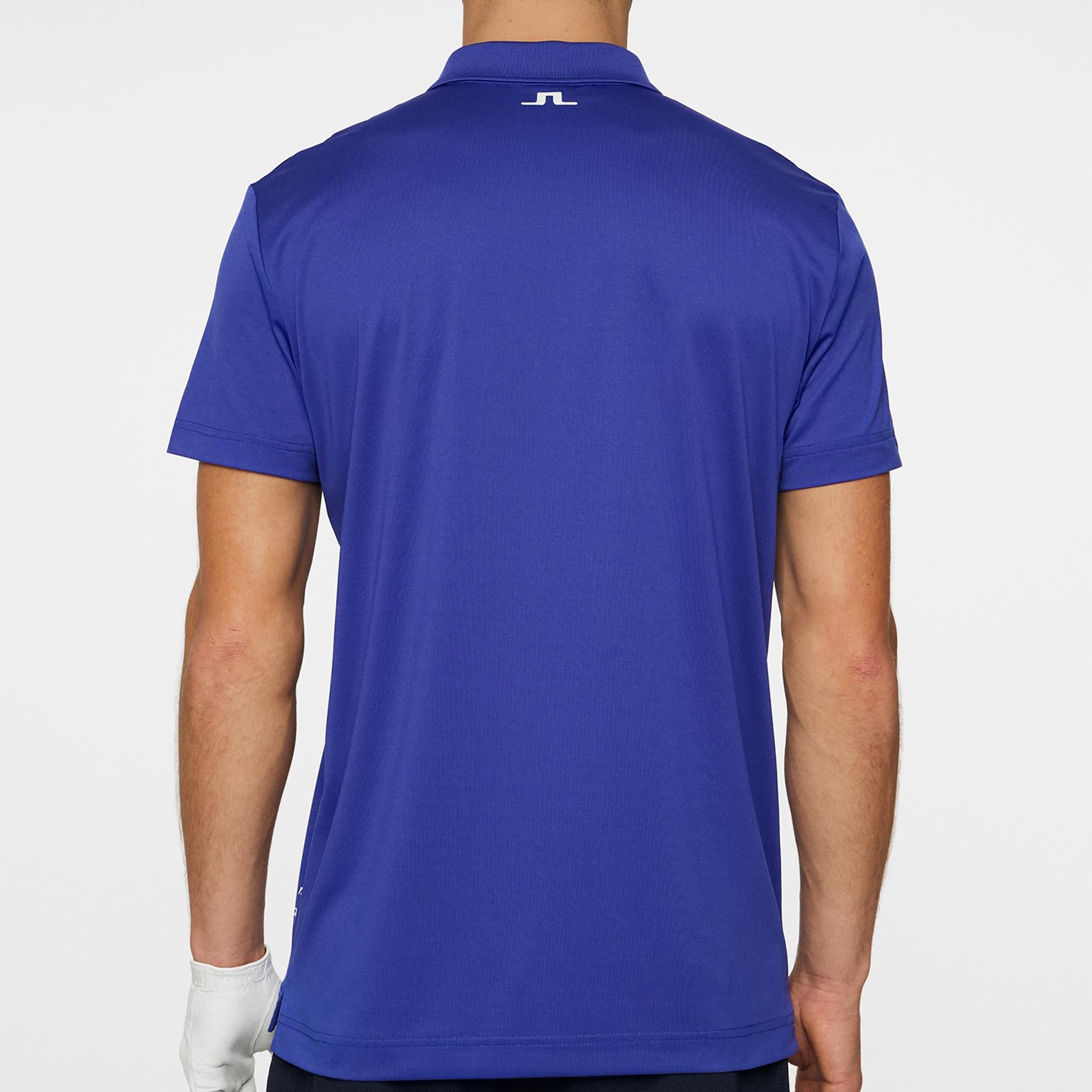 J Lindeberg Lionel Mens Golf Polo Shirt Clematis Blue